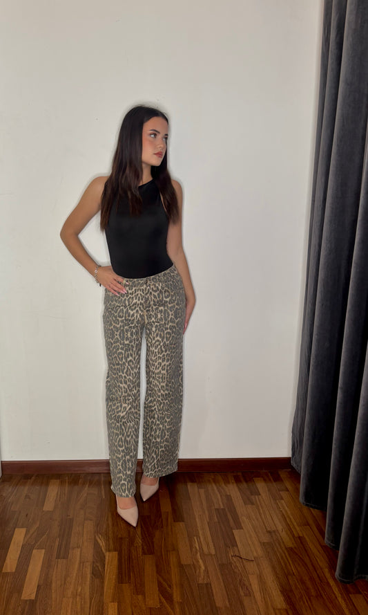 Jeans Animalier sabbia