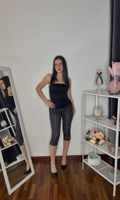 Pantalone Capri pois