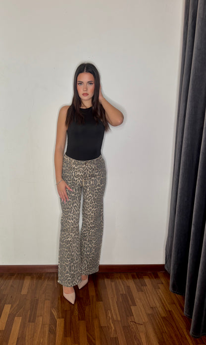 Jeans Animalier sabbia