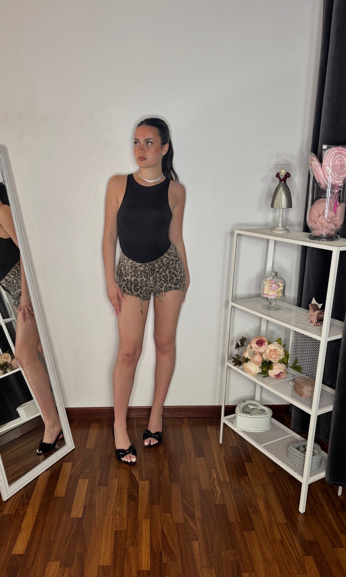 Shorts Jeans Animalier