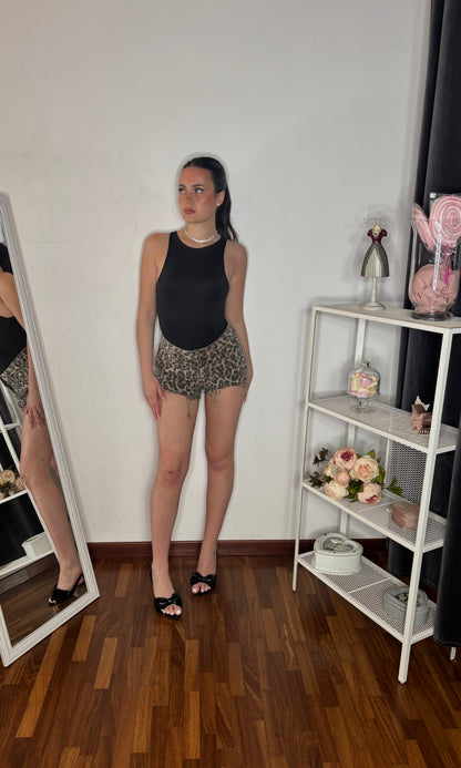 Shorts Jeans Animalier