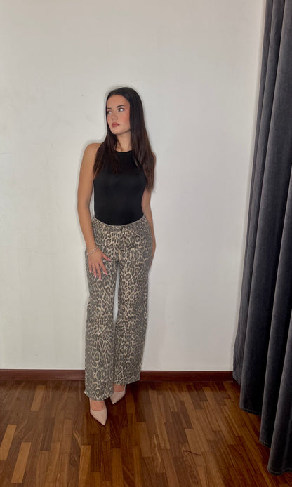Jeans Animalier sabbia