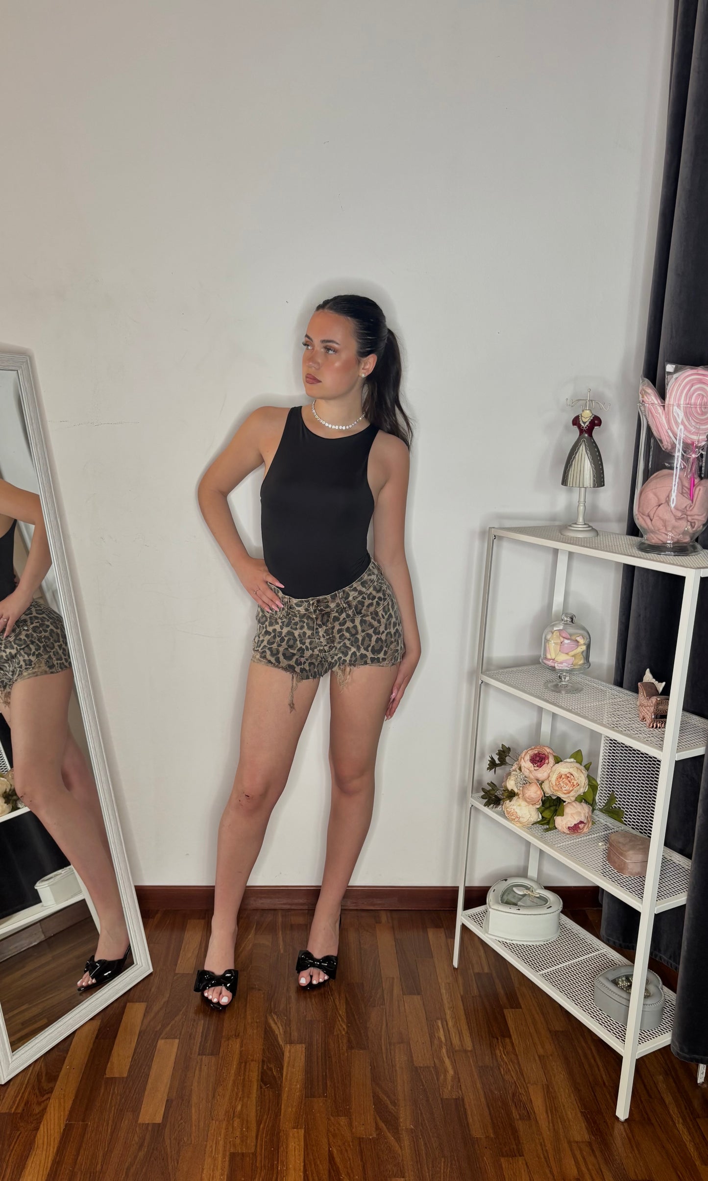 Shorts Jeans Animalier