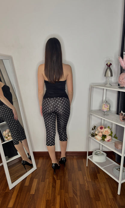 Pantalone Capri pois