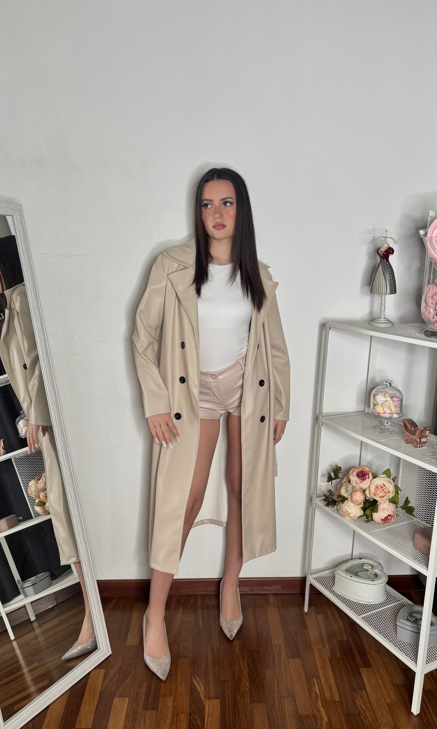 Trench eco-pelle