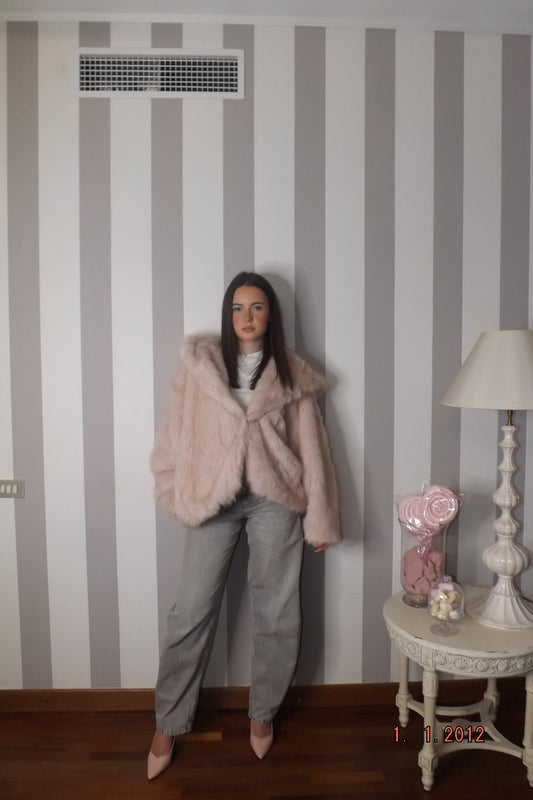 Pelliccia bubble pink