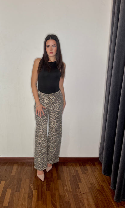 Jeans Animalier sabbia